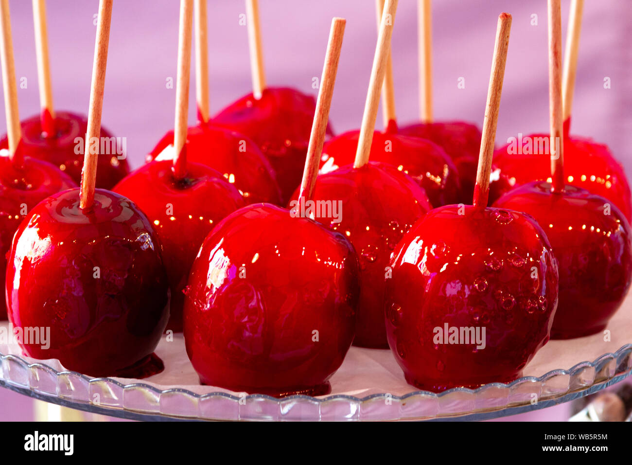 Sweets resembling cherries or other candied fruit Stock Photo