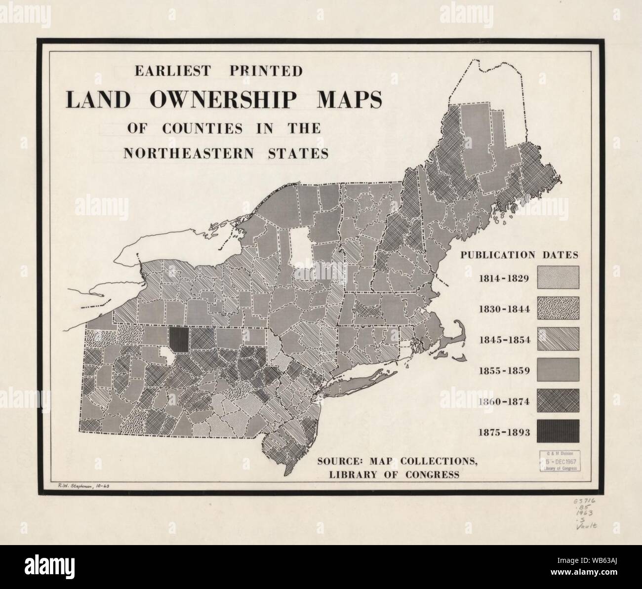 Earliest printed land ownership maps of counties in the northeastern
