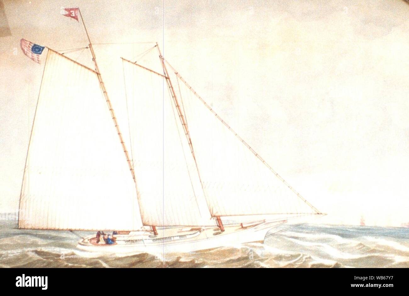 Eastern Yacht Club Schooner, by Joseph W Pierce 4145 Stock Photo - Alamy