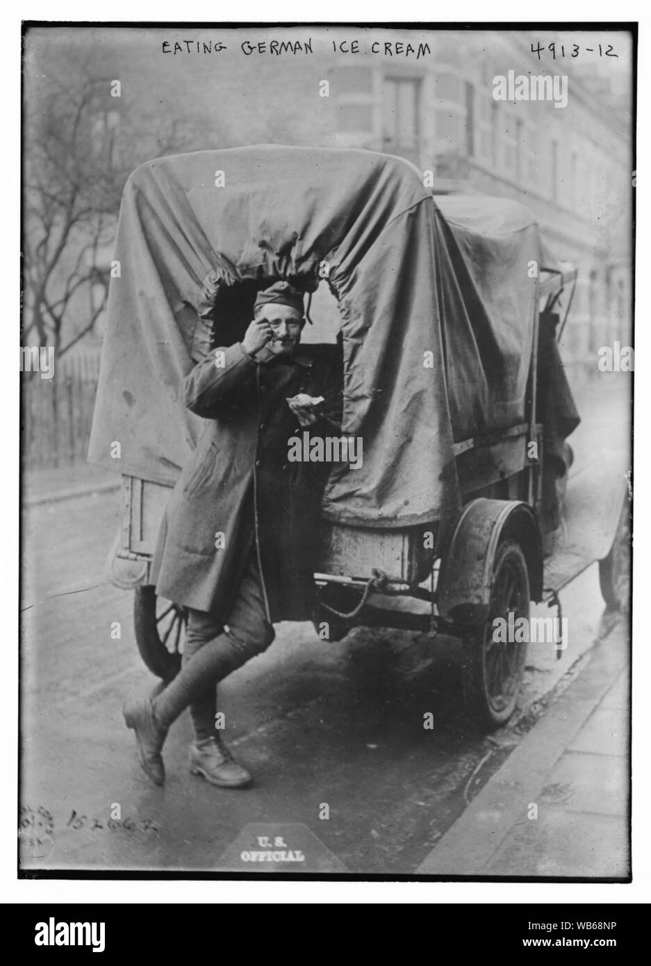 Eating German ice cream Stock Photo Alamy