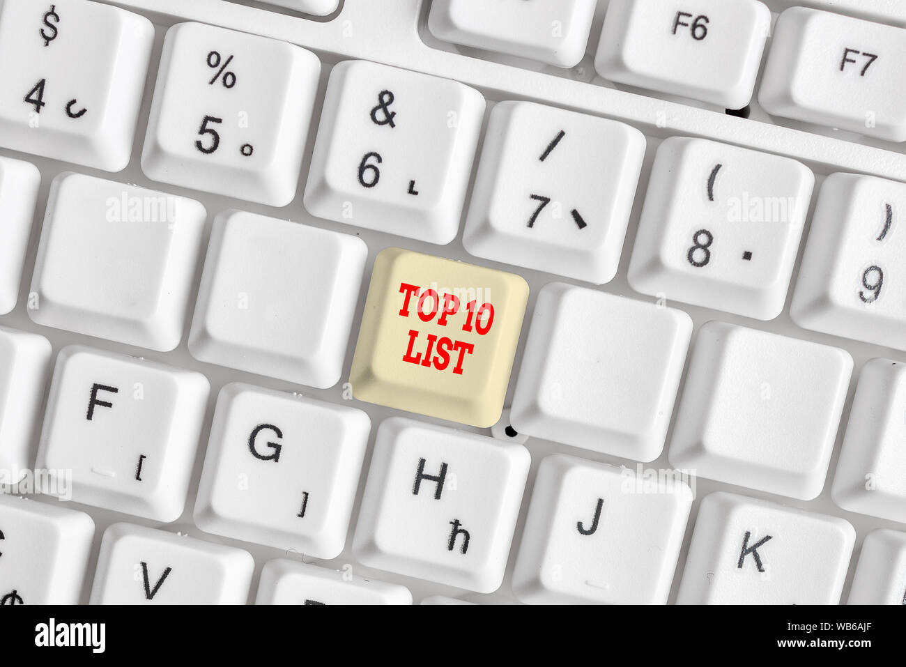 Particular List Conceptual hand writing showing Top 10 List. Concept meaning the ten ...