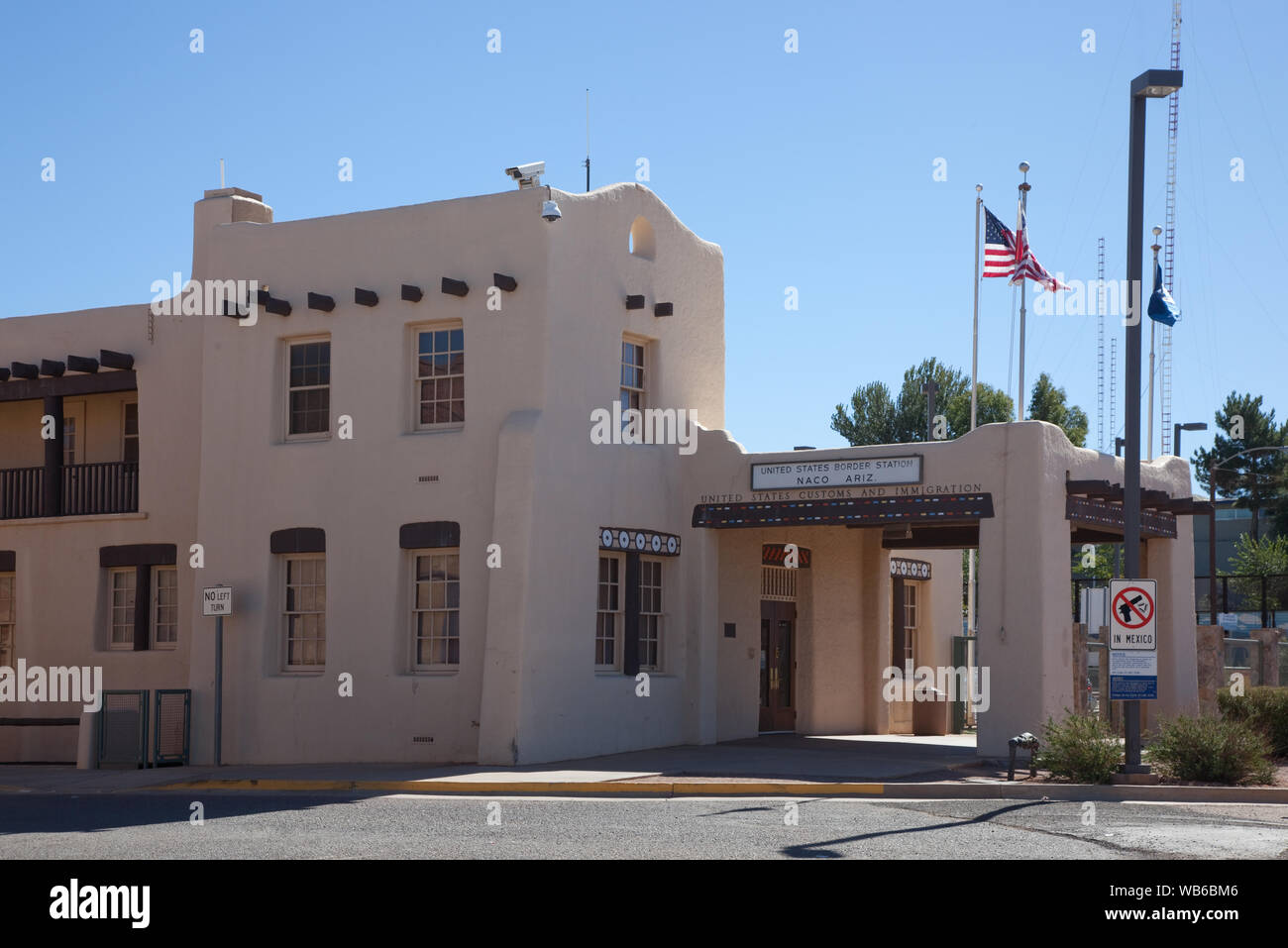 Exterior, Border Patrol Station, Naco, Arizona Stock Photo Alamy