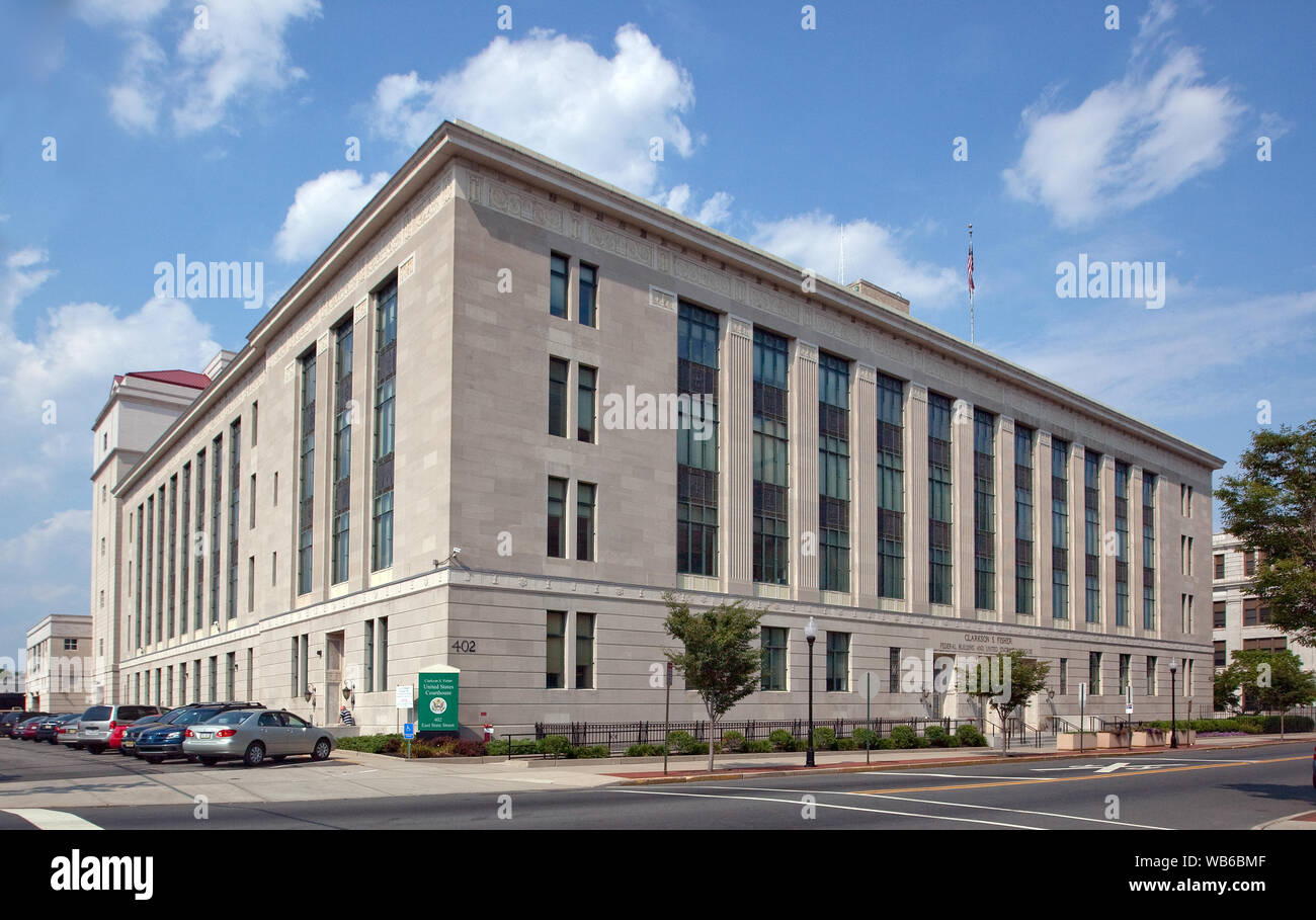 Exterior, Clarkson S. Fisher Federal Building & U.S. Courthouse