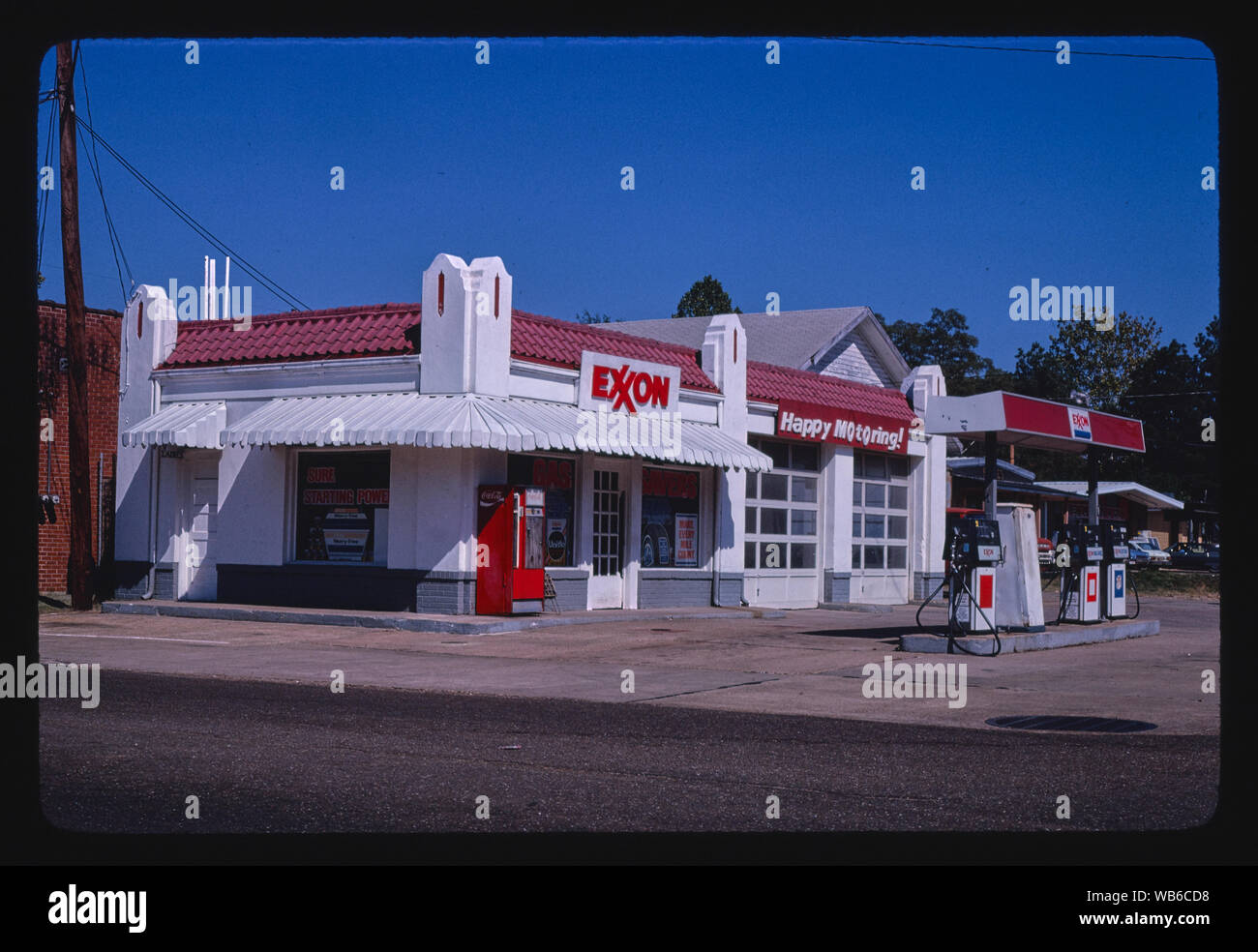 Exxon station, Magnolia, Arkansas Stock Photo