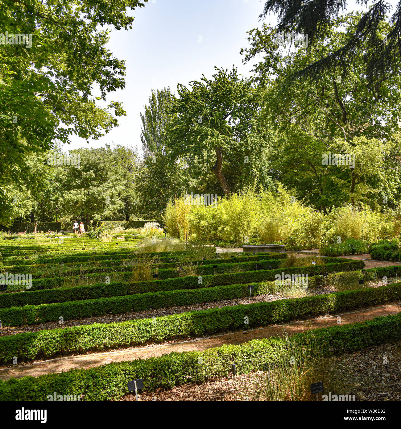 Madrid, Spain - July 21, 2019: Royal Botanical Gardens (Real Jardin Botanico) Stock Photo