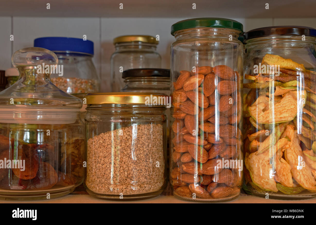 Glass jars filled nuts hi-res stock photography and images - Alamy