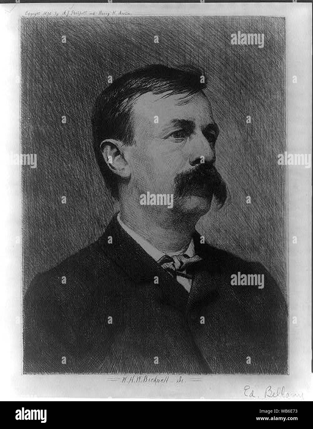 Ed. Bellamy - W.H.W. Bicknell sc. Stock Photo