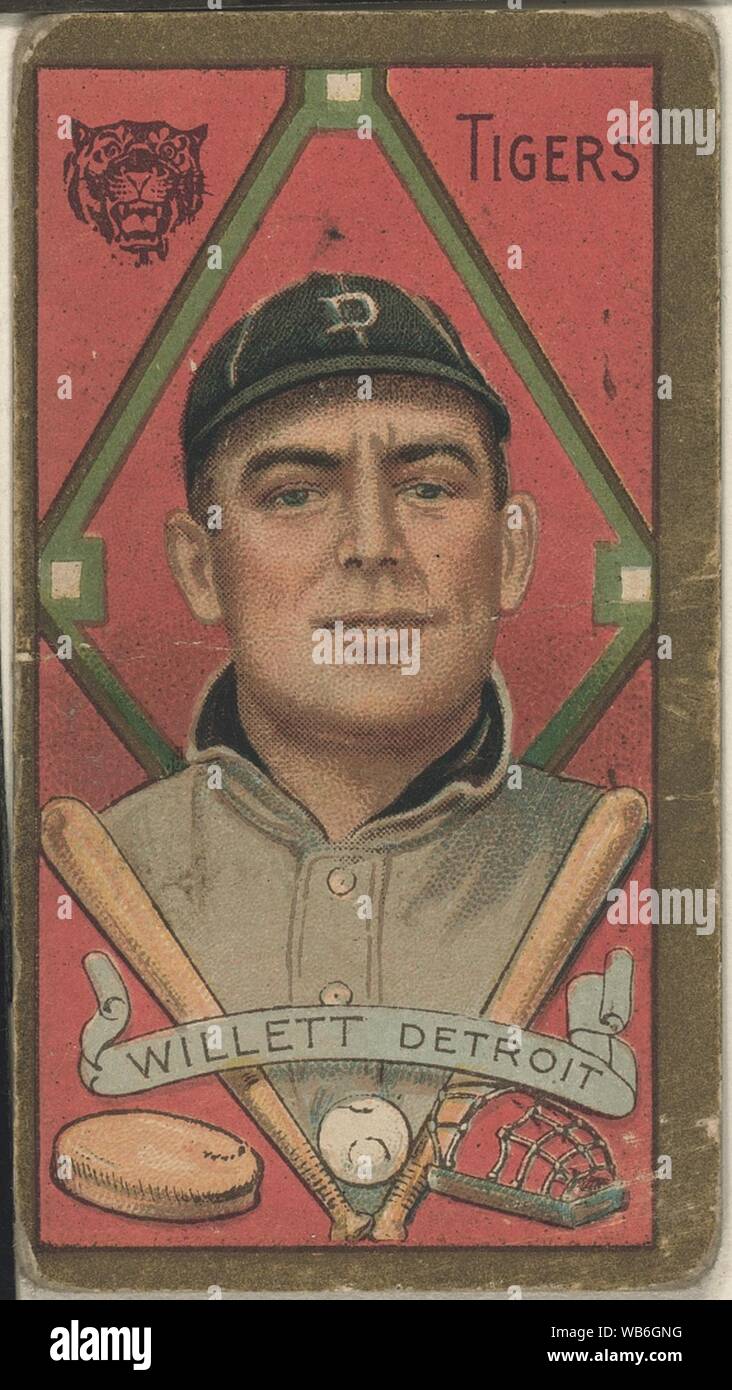 Edgar Willett, Detroit Tigers, baseball card portrait Stock Photo