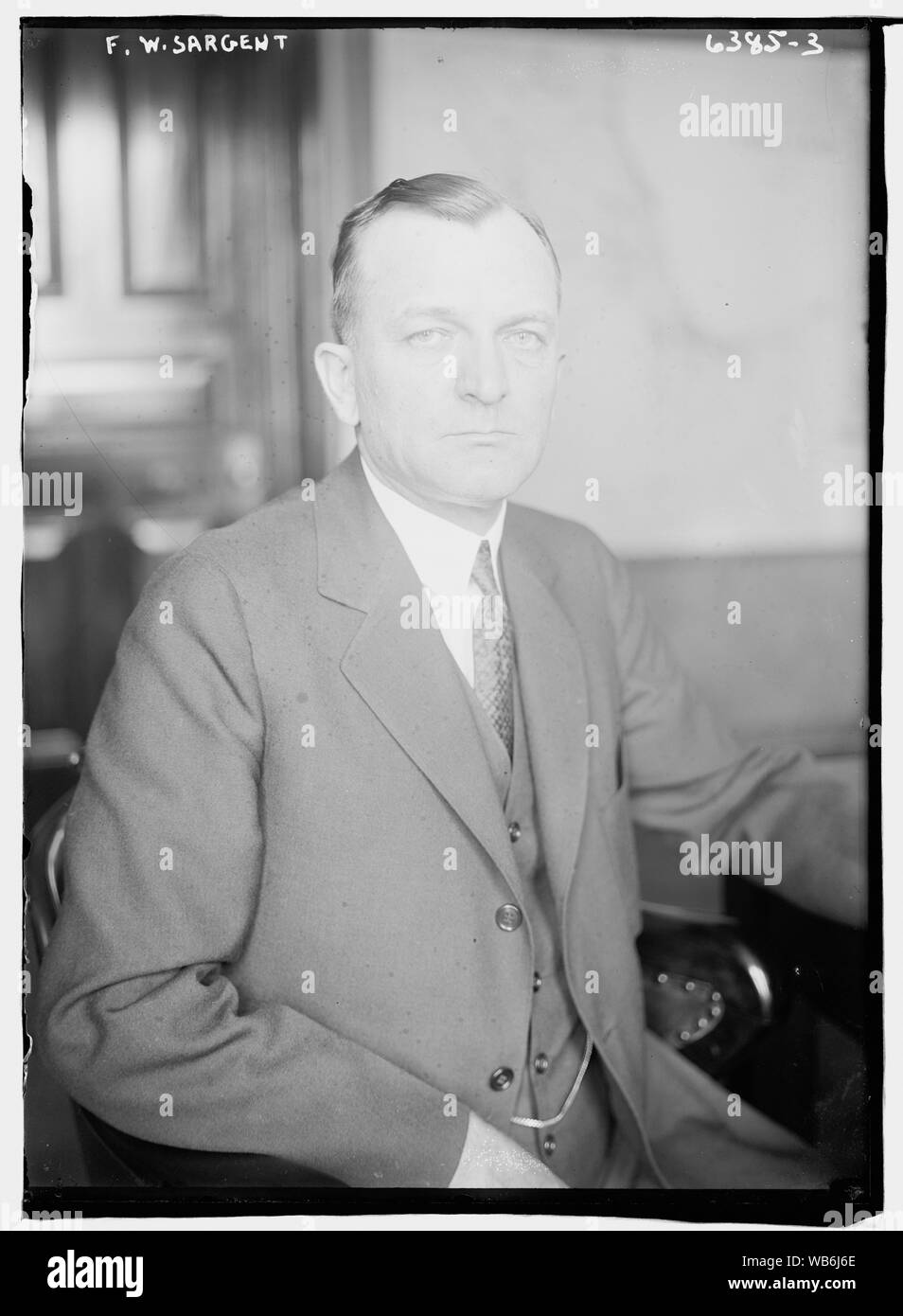 F.W. Sargent Abstract/medium: 1 negative : glass ; 5 x 7 in. or smaller. Stock Photo