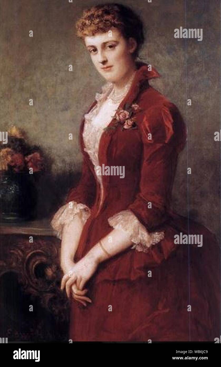Edith Wharton by Edward Harrison May. Stock Photo