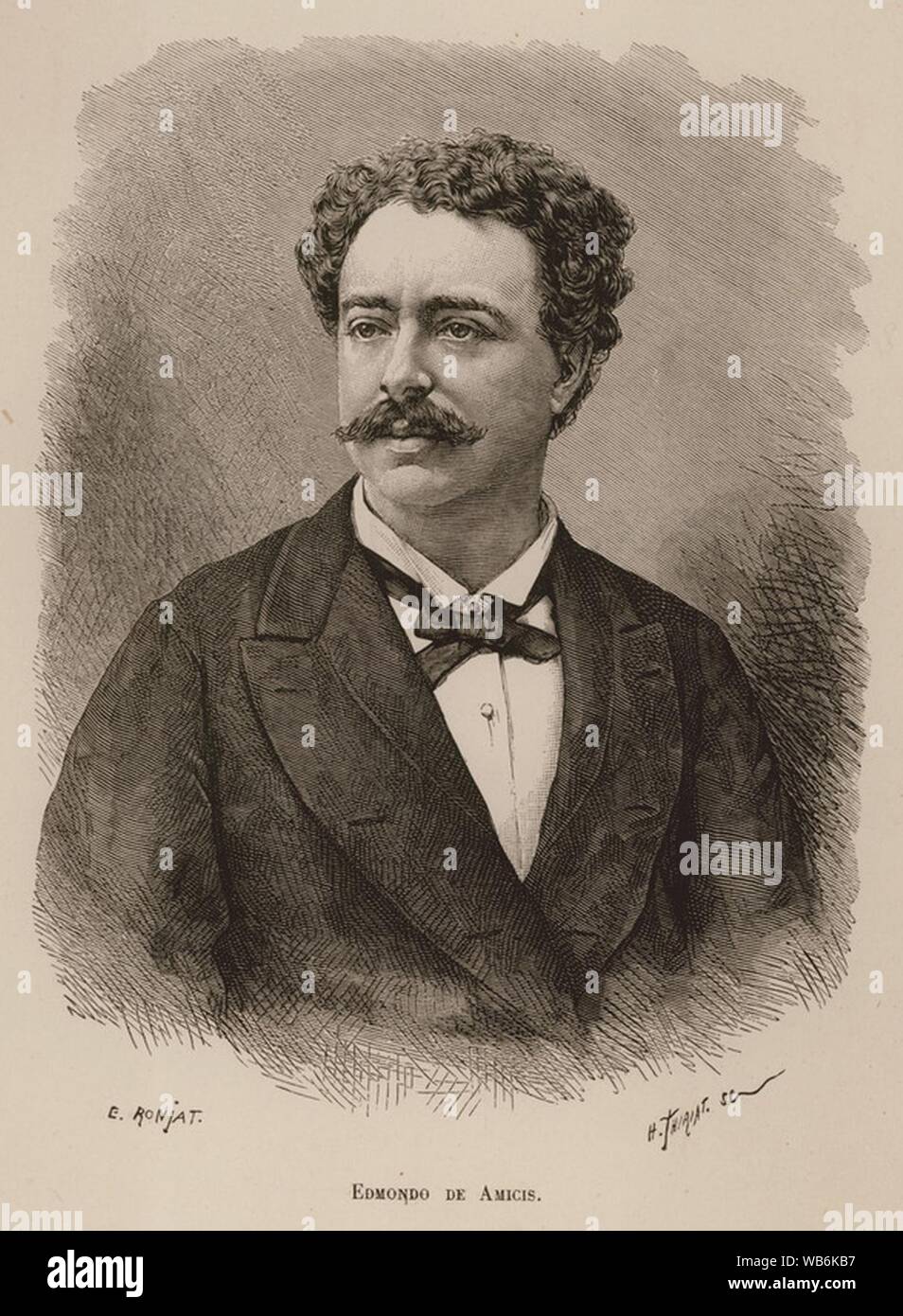 Edmondo de Amicis - De Amicis Edmondo - 1883. Stock Photo