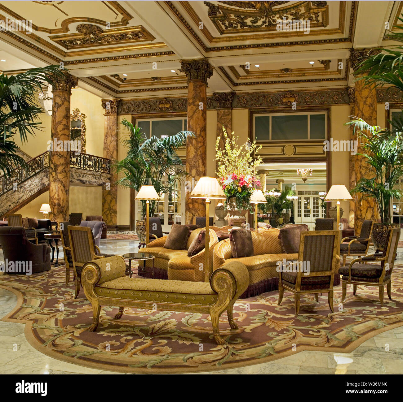 Picture of Fairmont Hotel interior, San Francisco, California Stock Photo - Alamy