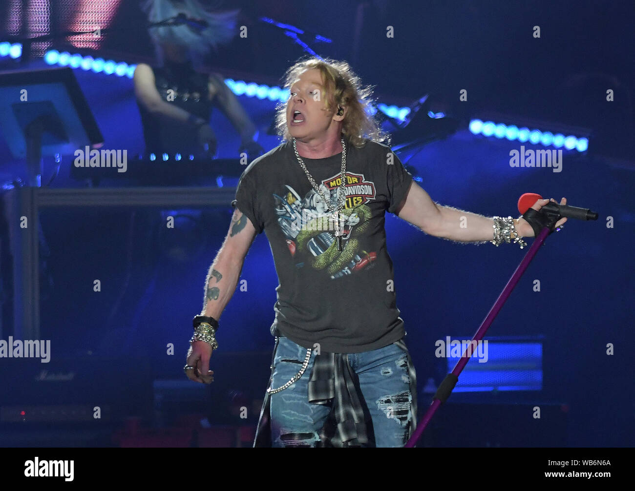 Rio De Janeiro September 24 17 Singer Axl Rose From The Band Guns N Roses During Her Show At Rock In Rio 17 In The City Of Rio De Janeiro Br Stock Photo Alamy