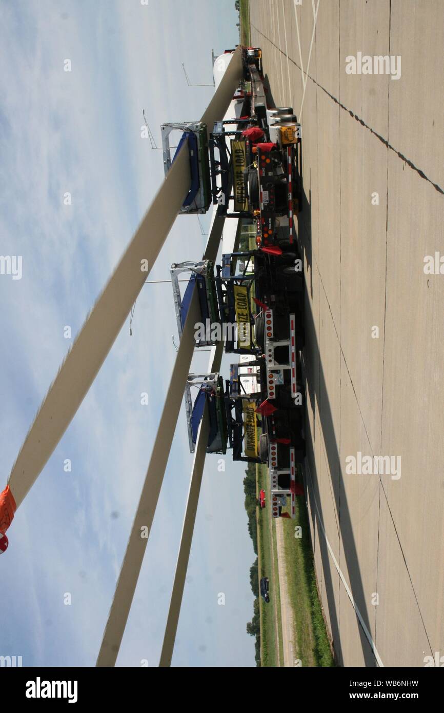 Long Freight/Oversized Loads Stock Photo