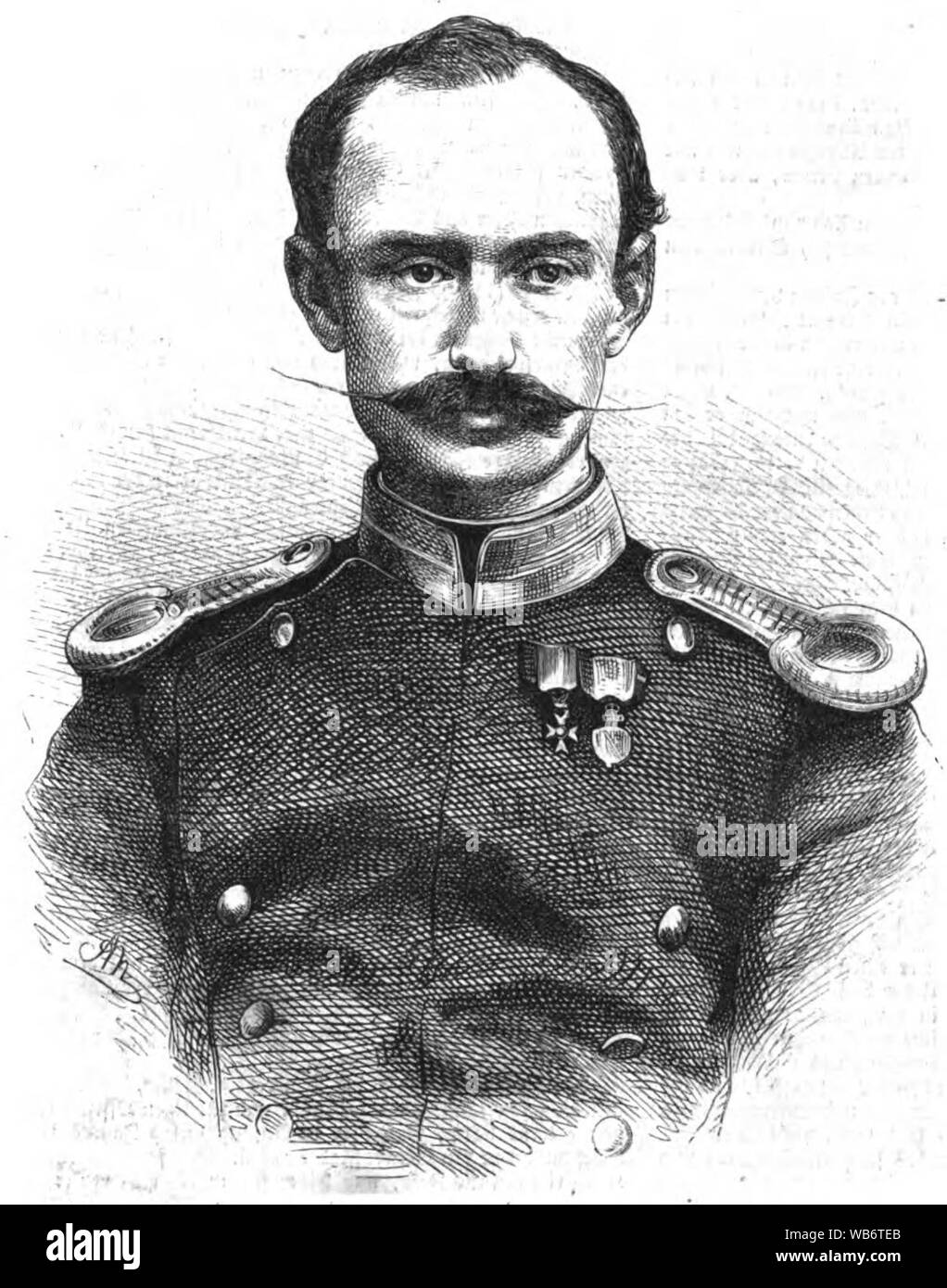Eduard Schlagintweit (IZ 47-1866 S 369 ANeumann). Stock Photo