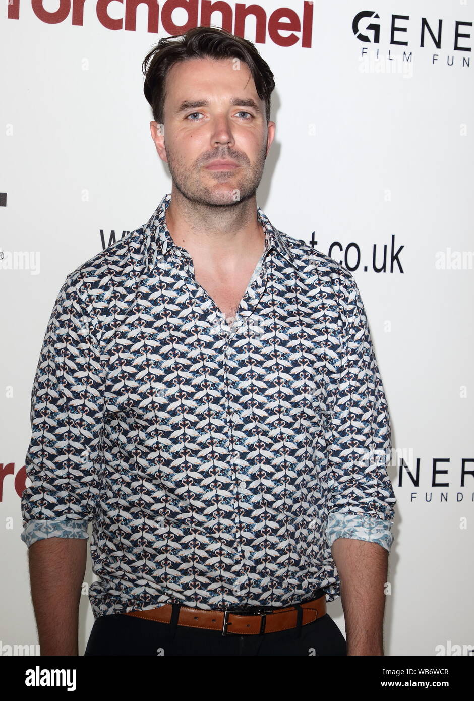 Shane O'Meara attends the Day Three of Frightfest 2019 at the Cineworld, Leicester Square in London. Stock Photo