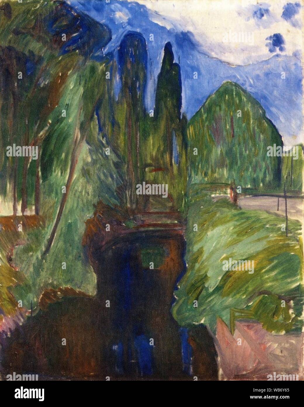 Edvard Munch Park Landscape Stock Photo Alamy