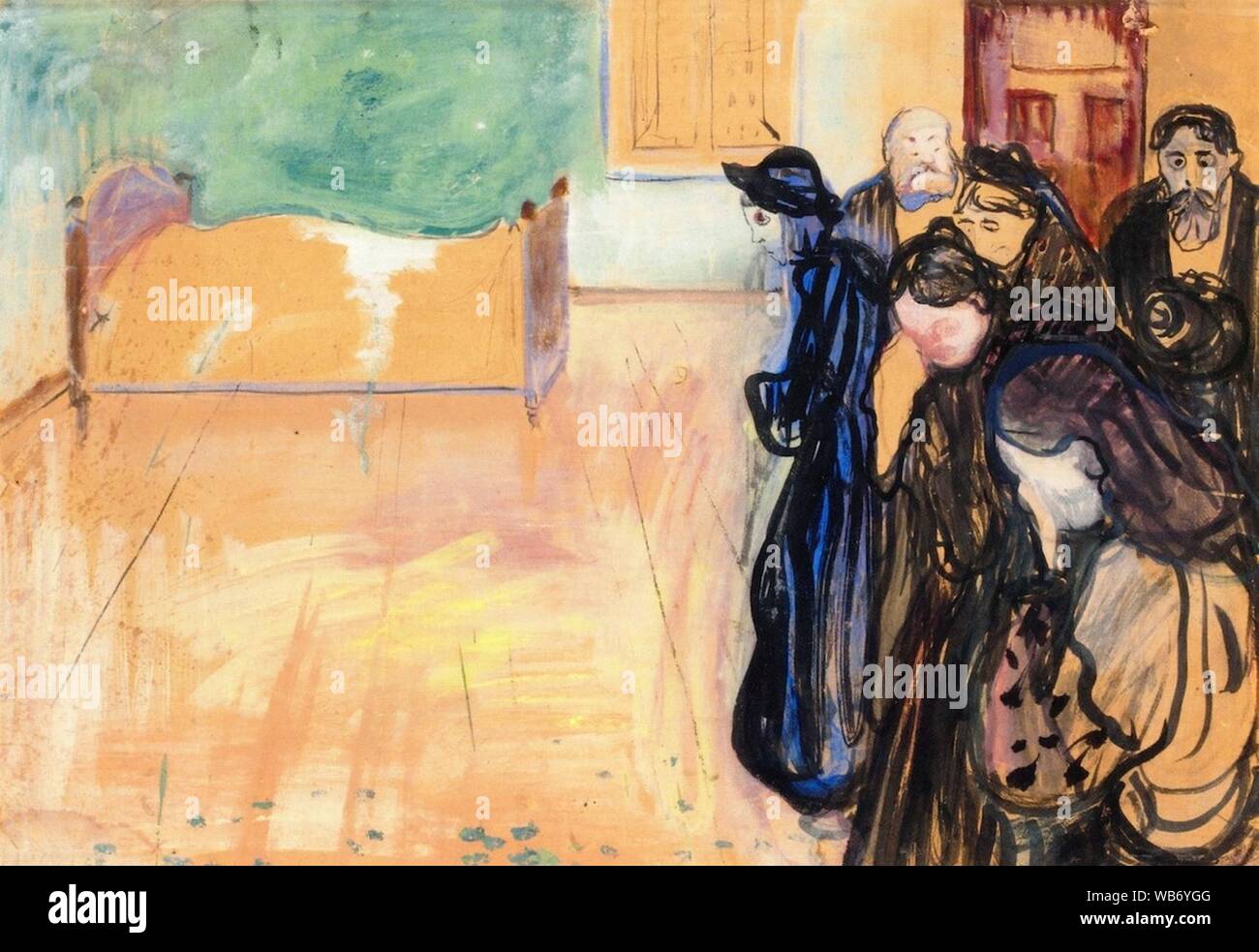 Edvard Munch The Smell of Death Stock Photo Alamy
