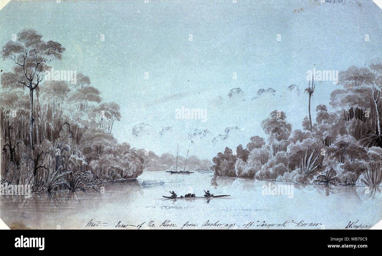 Edward Augustus Inglefield West view of the river from Anchorage off