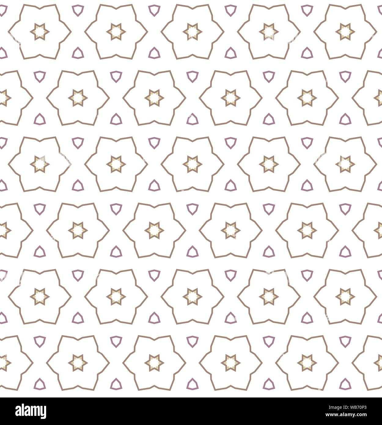 Seamless vector pattern in geometric ornamental style Stock Vector ...