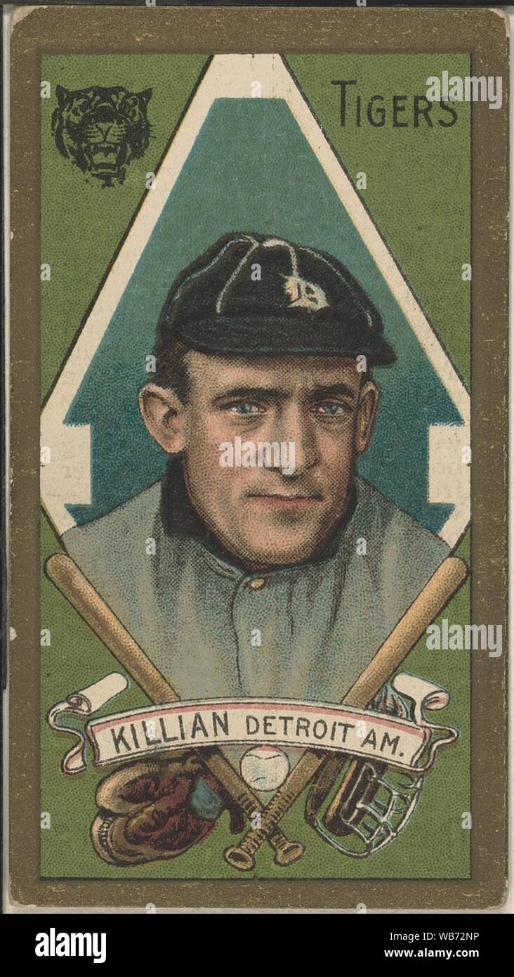 Edward Killian, Detroit Tigers, baseball card portrait Stock Photo