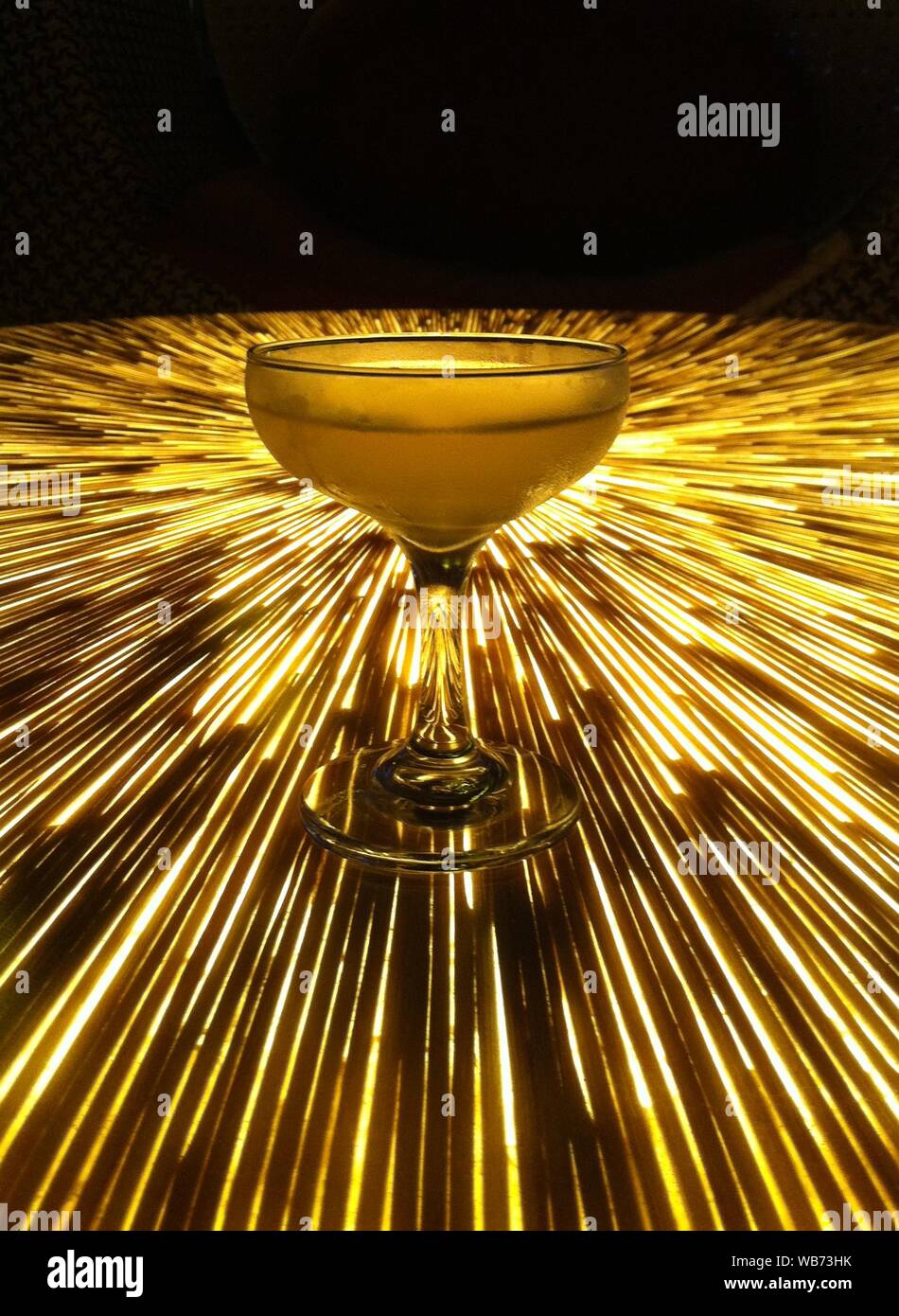 table with light underneath