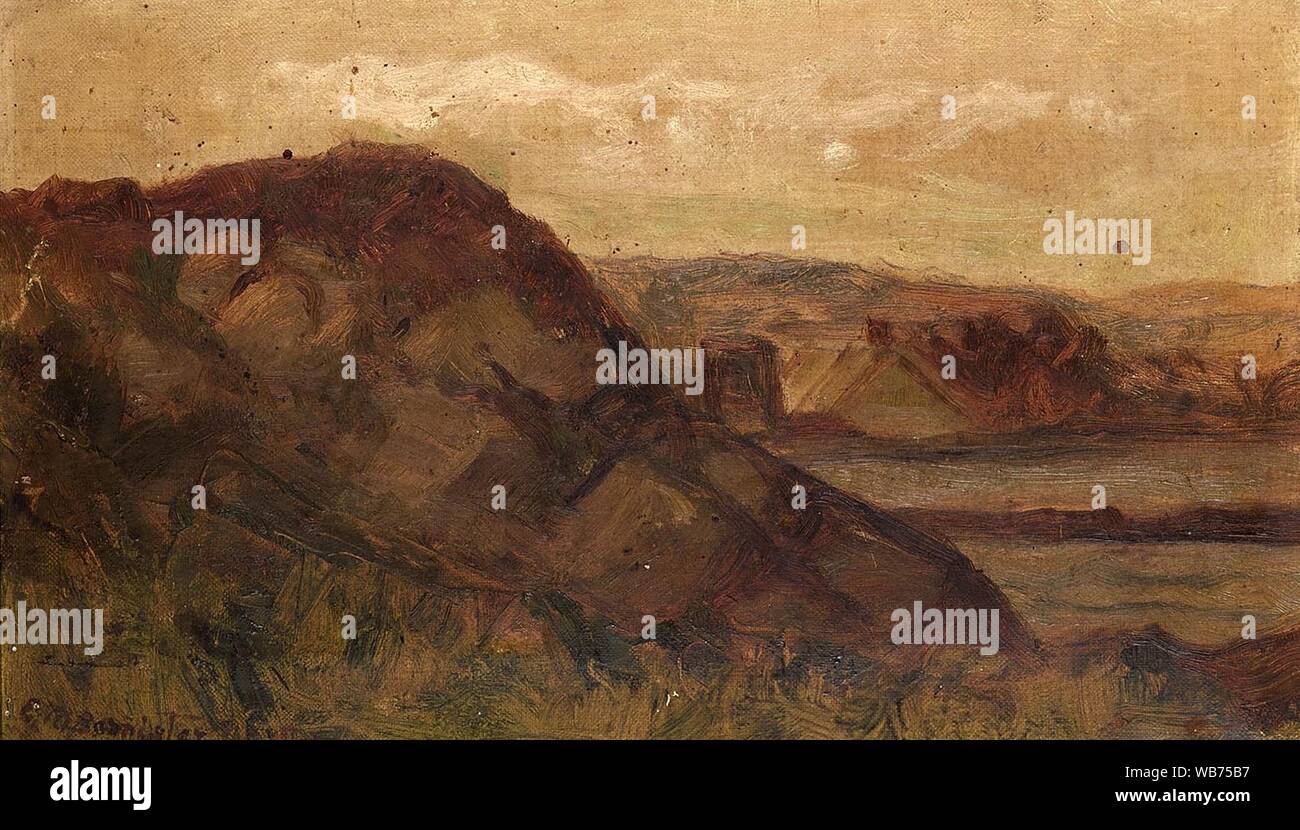 Edward Mitchell Bannister - Untitled (landscape with rocks Stock Photo ...
