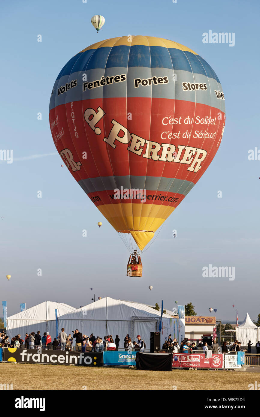 Chambley, France. 4th August, 2019. A hot air balloon participates in the  Grand Est Mondial Air Ballons, at Chambley-Bussières Air Base, France Stock  Photo - Alamy