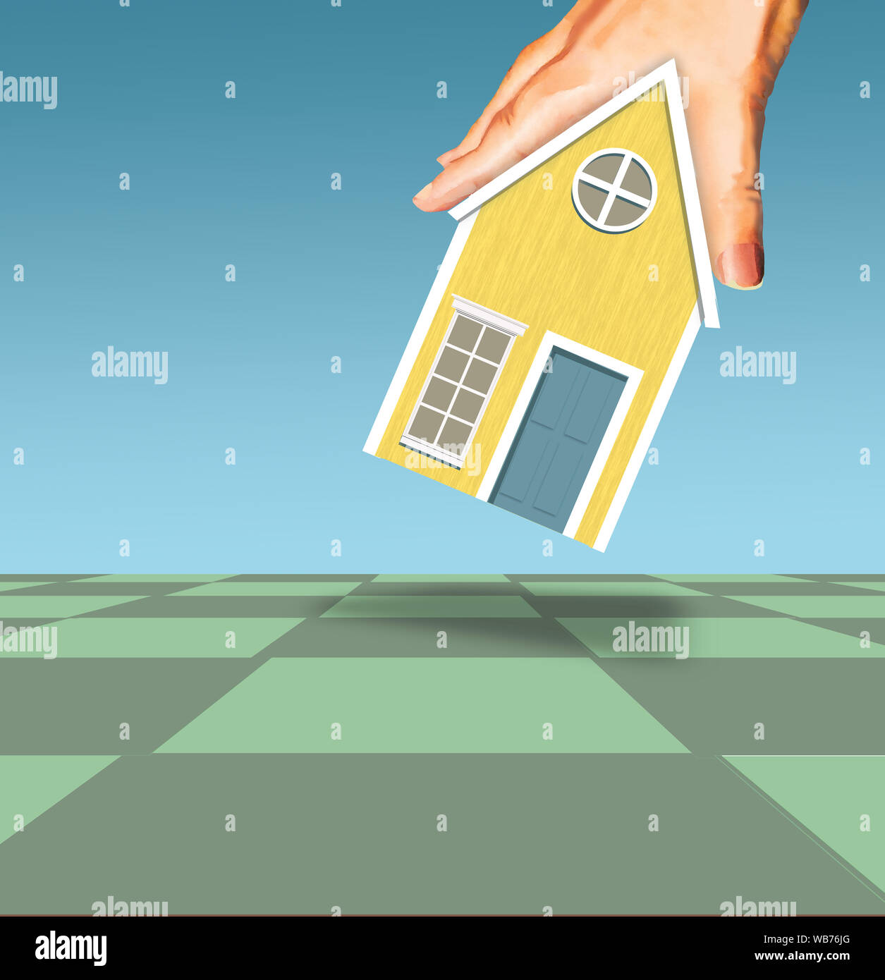 Choosing a building lot for a new home Stock Photo Alamy