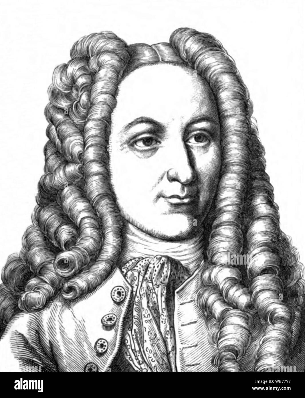 Johann Georg v. Eckhart. Stock Photo