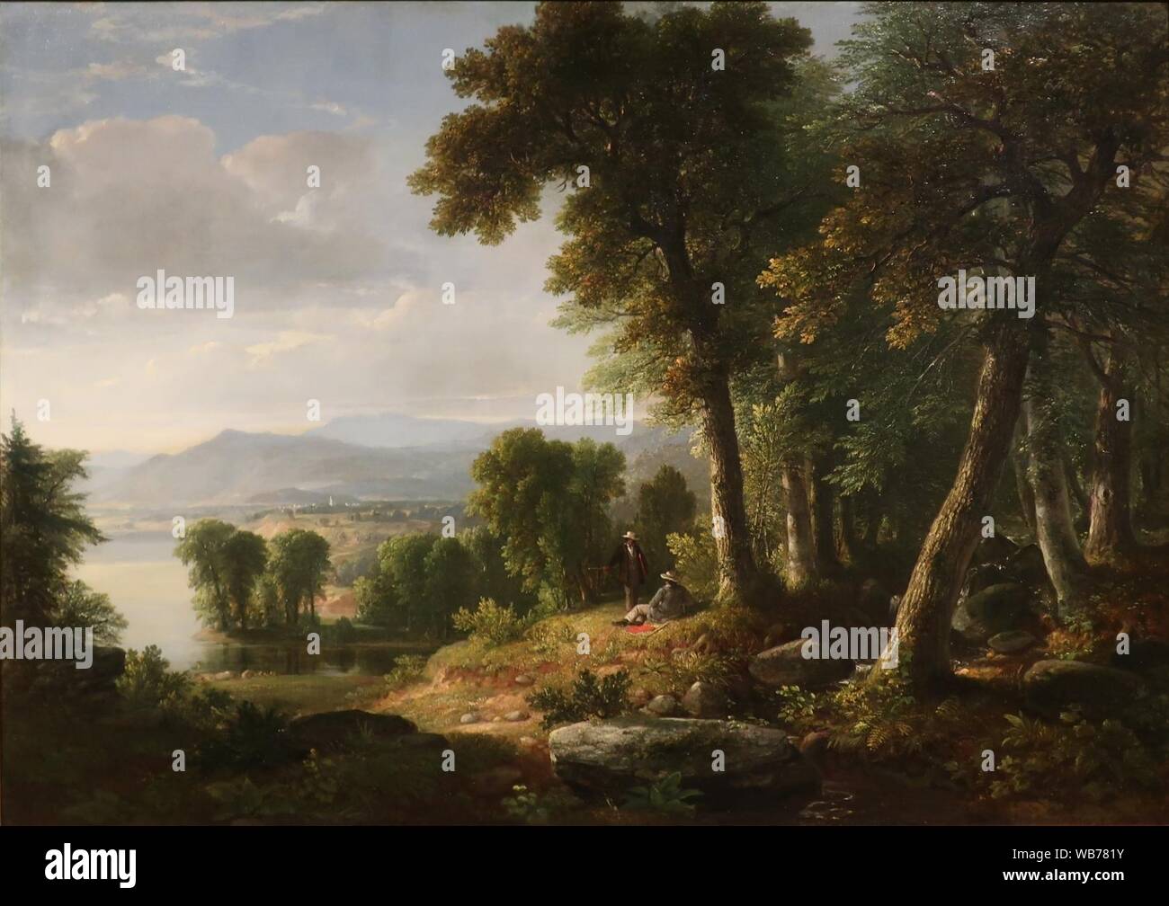 Landscape by Asher B. Durand, 1850, National Academy of Design. Stock Photo
