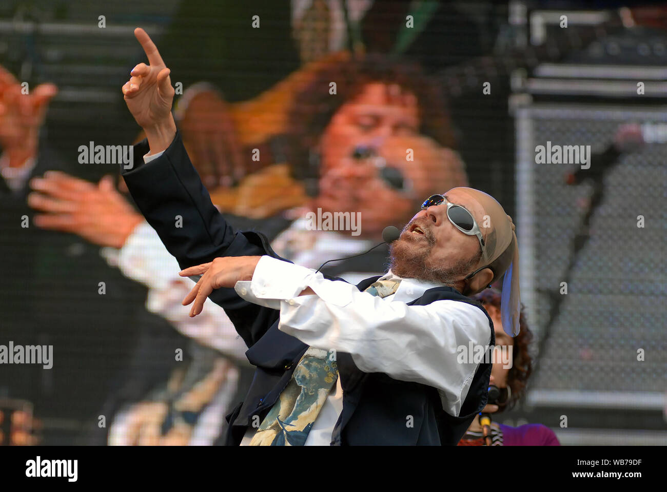 Rio de Janeiro, Brazil, October 2, 2011. Singer and composer Tom Zé, during a show at Rock in Rio in the city of Rio de Janeiro. Stock Photo