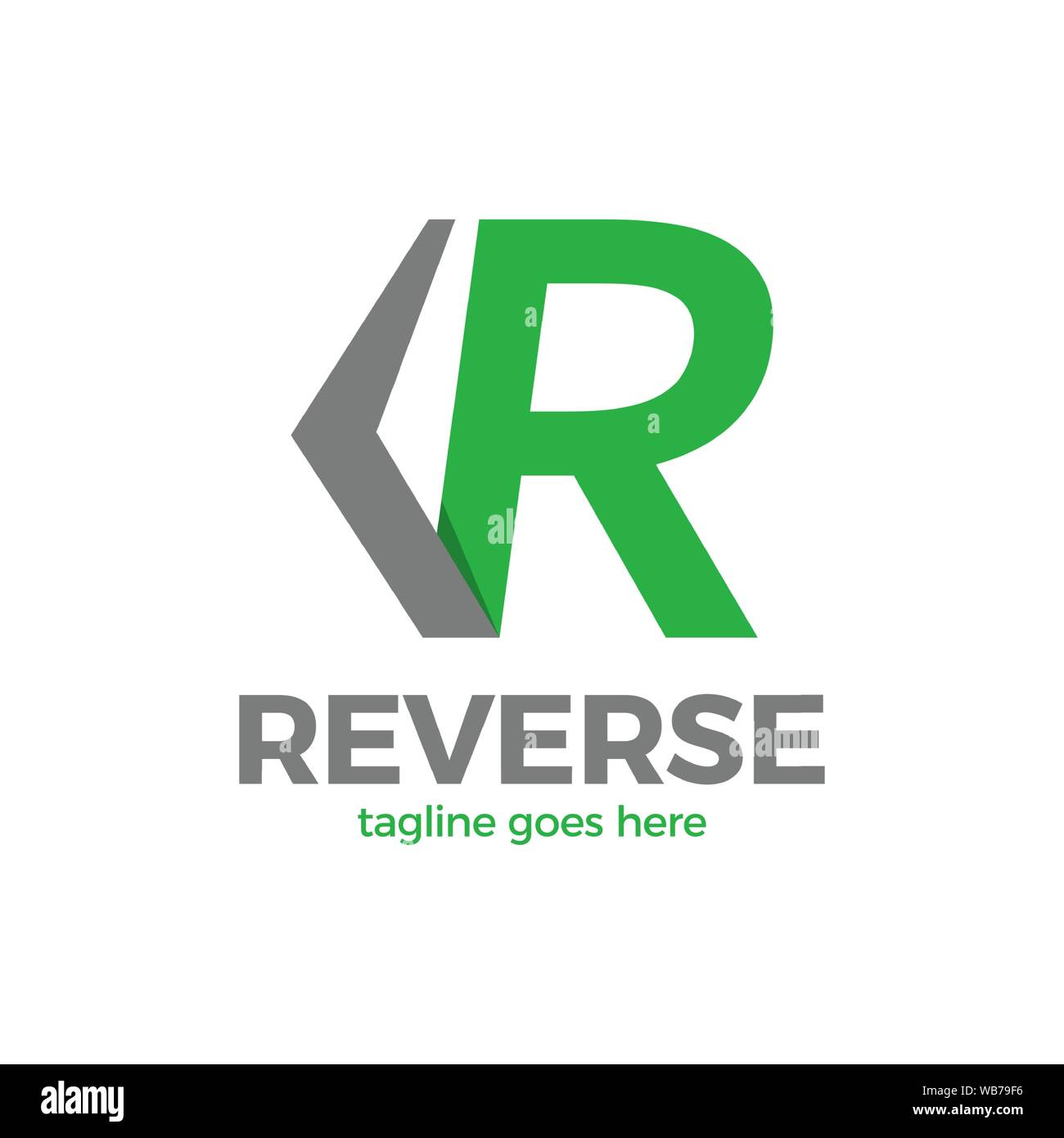 R Letter Reverse arrow logo Technology Automotive Fashion Logotype ...