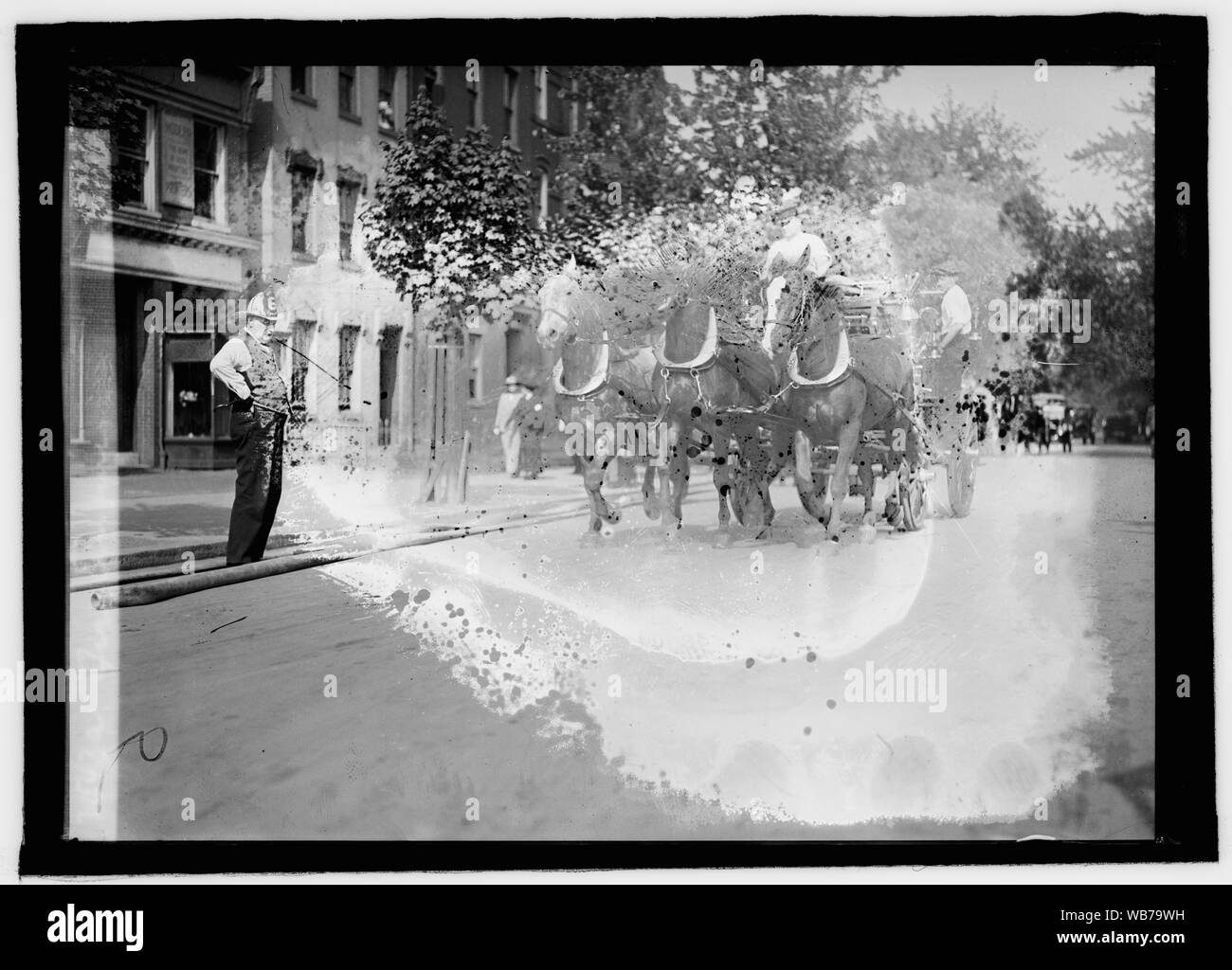 Fire Engine Abstract Early fire engine in Black and White Stock Photos & Images - Alamy