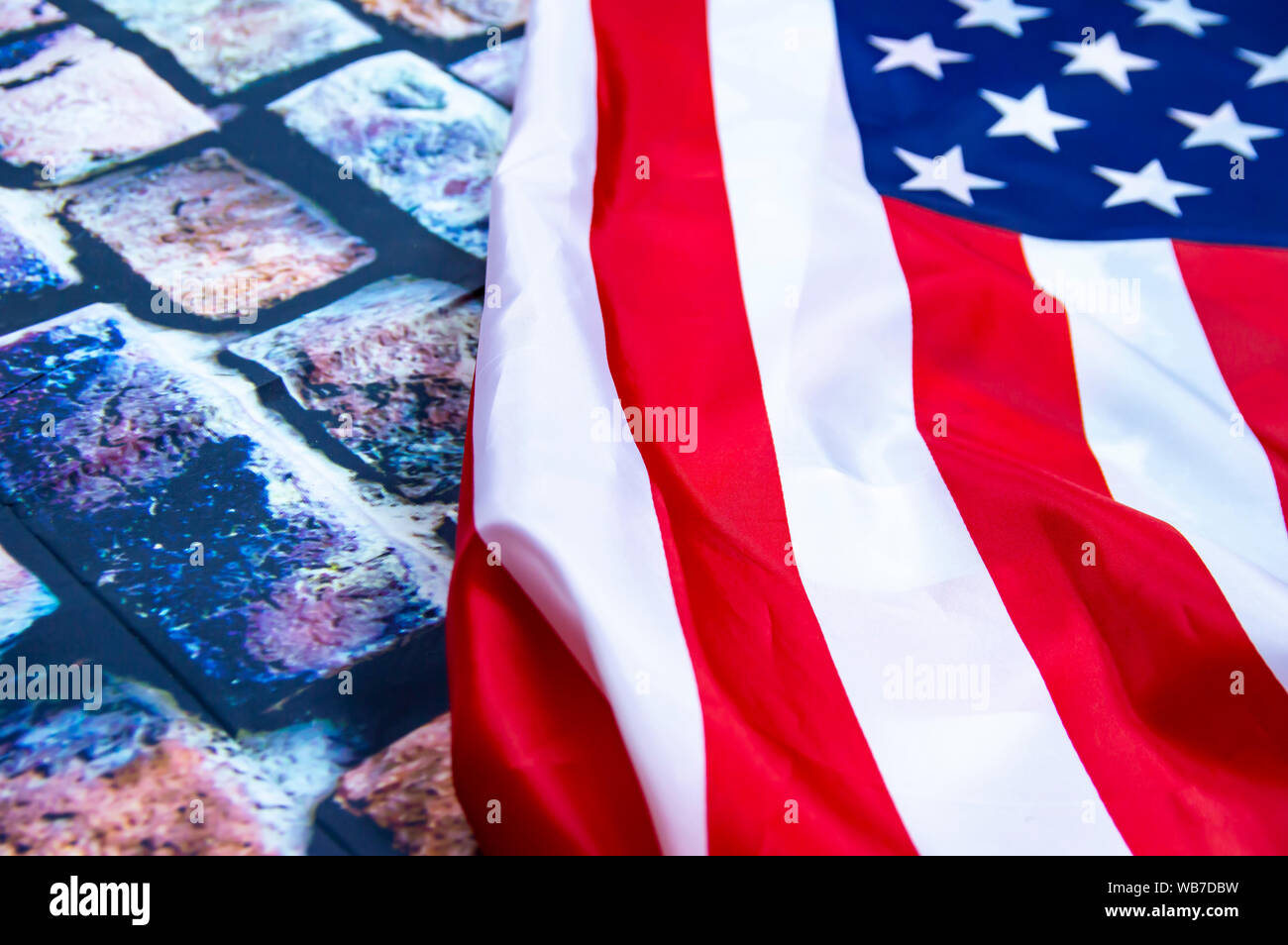 Flag of the United States of America. American Flag Day. USA