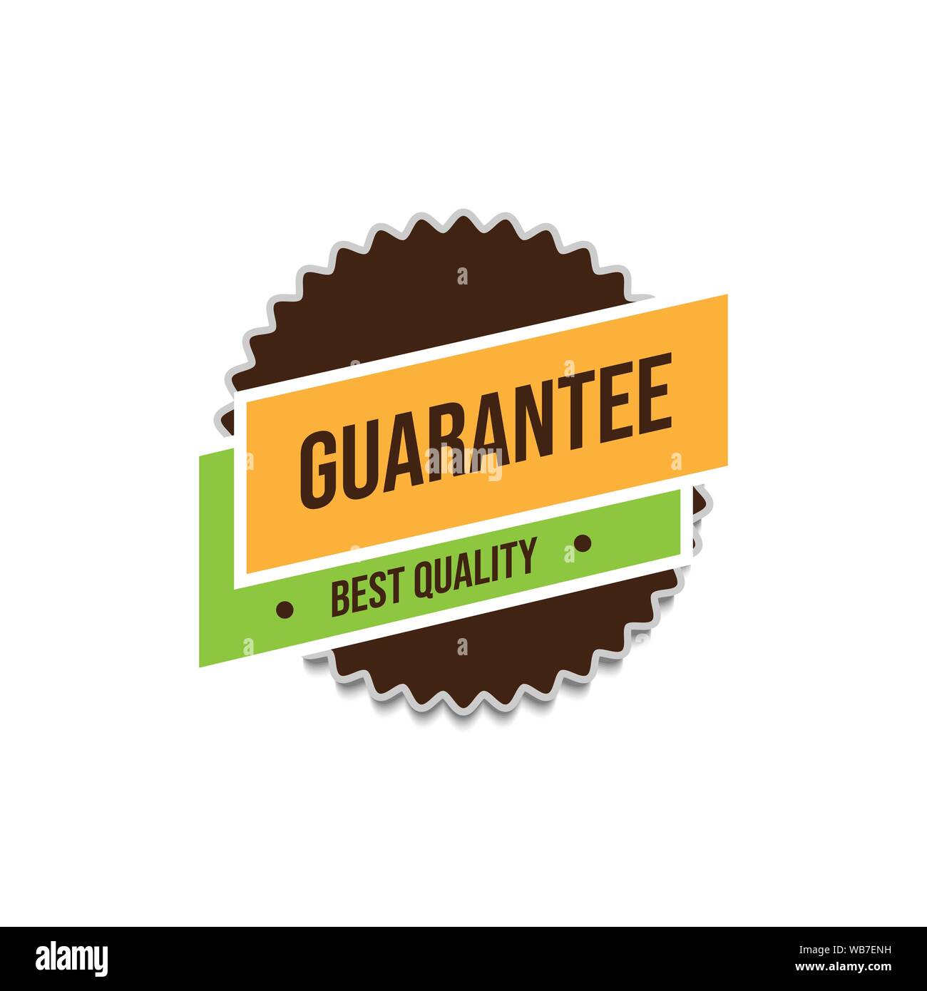 Satisfaction guarantee of best quality badge tags vector design image template Stock Vector