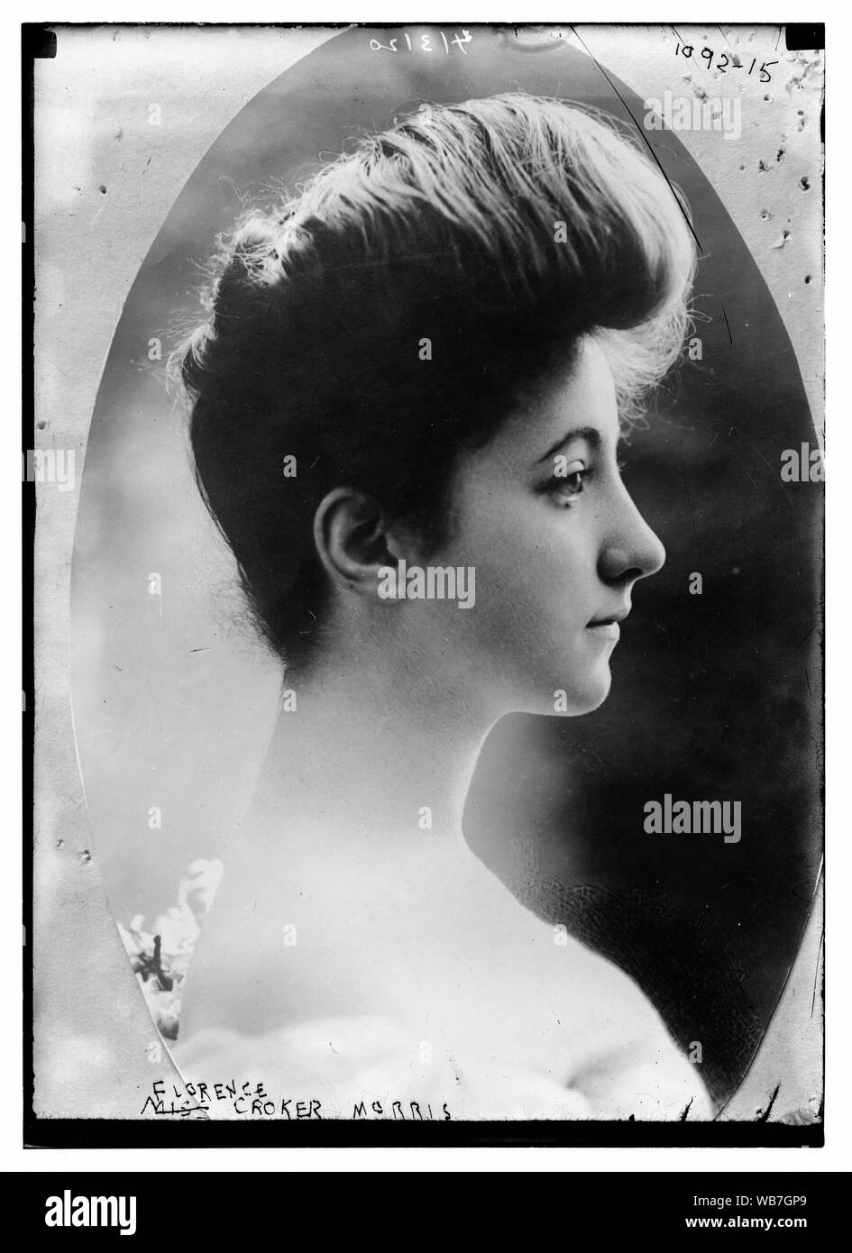 Florence Croker Morris Abstract/medium: 1 negative : glass ; 5 x 7 in. or smaller. Stock Photo