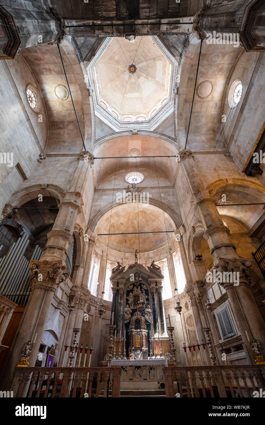 Cathedral of St. James, Sibenik, Dalmatian Coast, Croatia, Europe Stock Photo