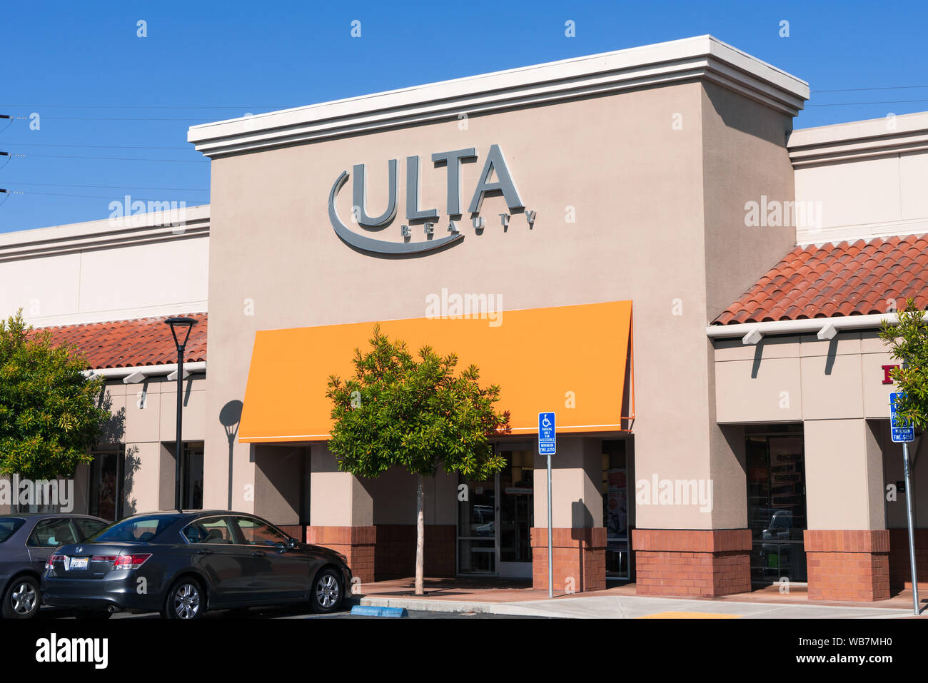 August 24, 2019 San Mateo / CA / USA - ULTA beauty store in San Francisco bay area Stock Photo