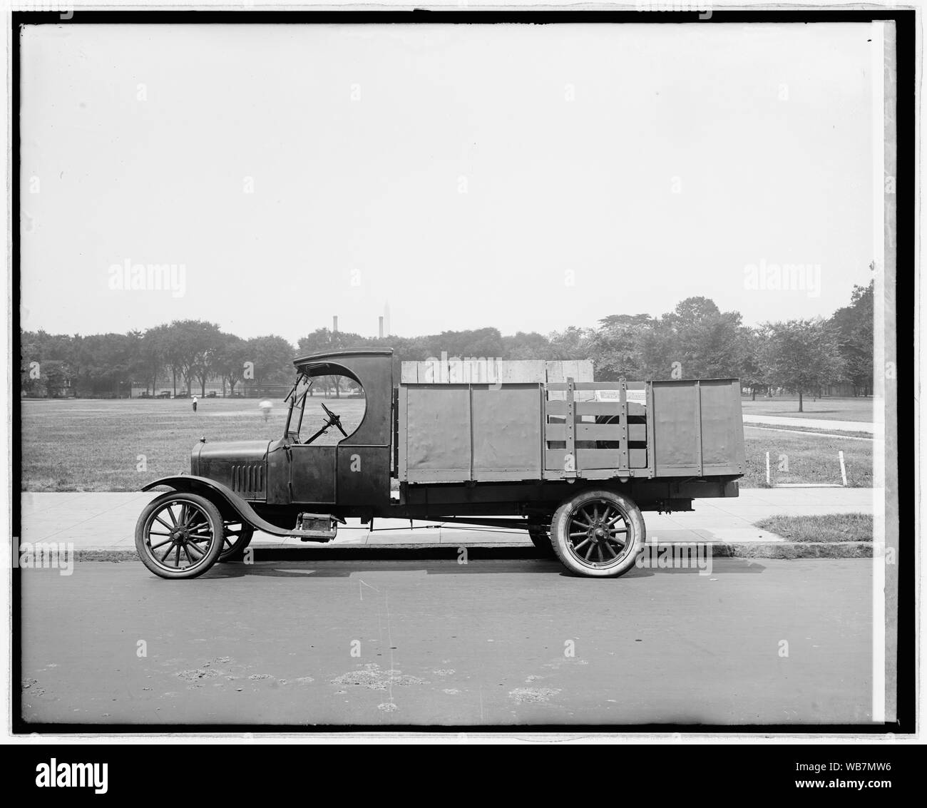 Ford Motor Co., special body truck Abstract/medium: 1 negative : glass ; 8 x 10 in. or smaller Stock Photo