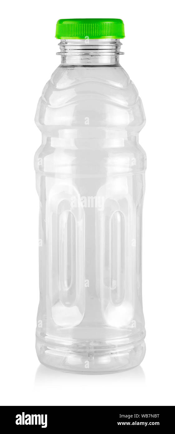 The empty plastic bottle isolated on white background Stock Photo - Alamy