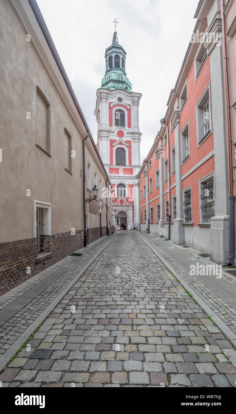 Poznan, Poland - one of the main cities of the country, Poznan presents a wonderful mix between ranaissance & medieval architecture. Here the Old Town Stock Photo