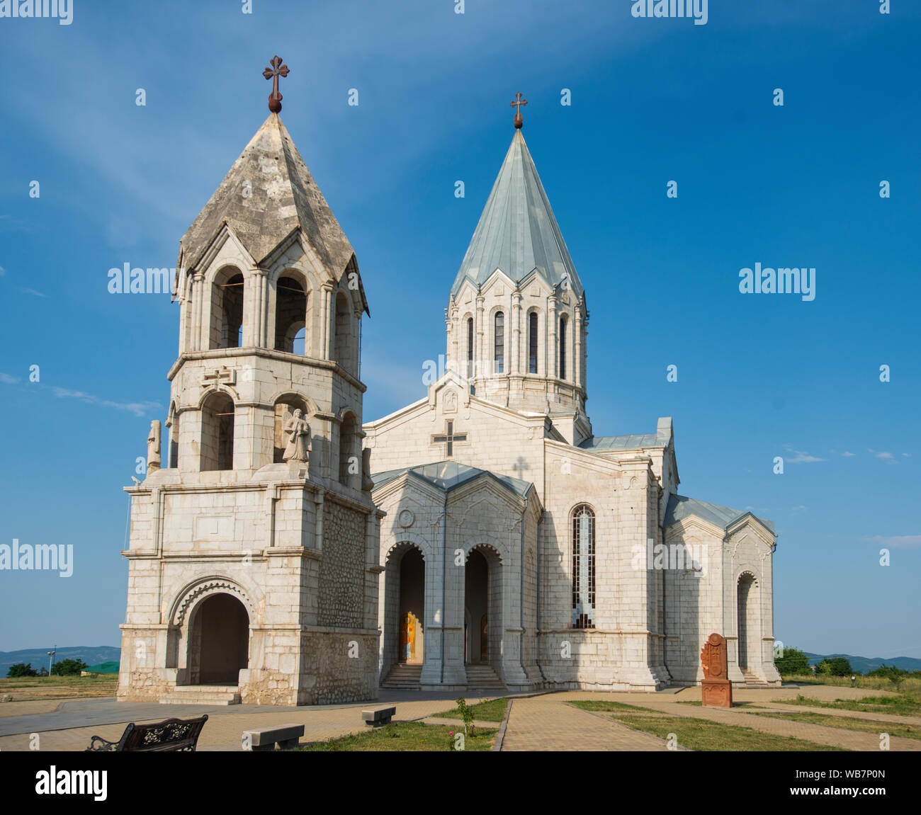 Ghazanchetsots Cathedral, shushi, artsakh, armenia Stock Photo