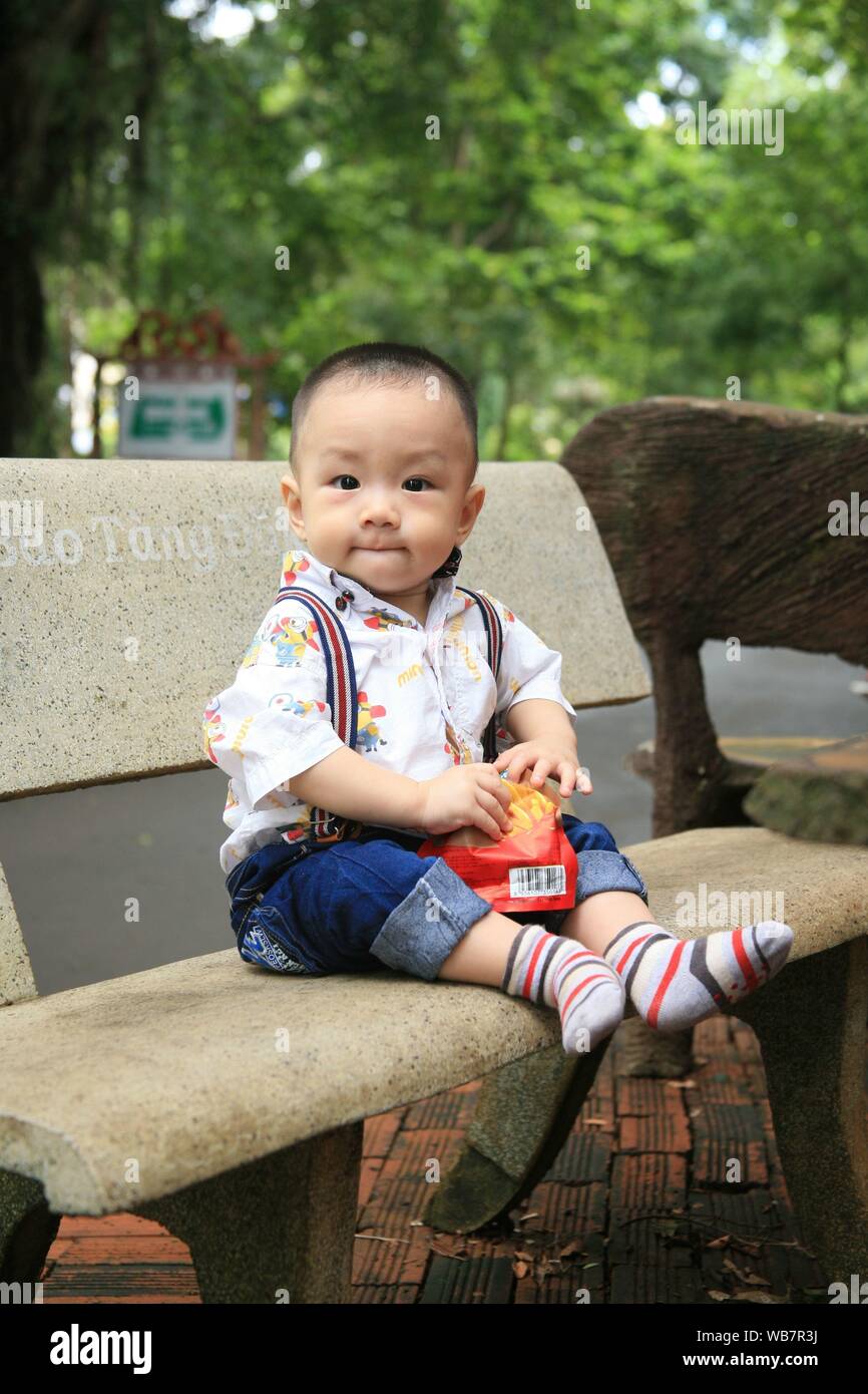 photograph of a cute boy Stock Photo