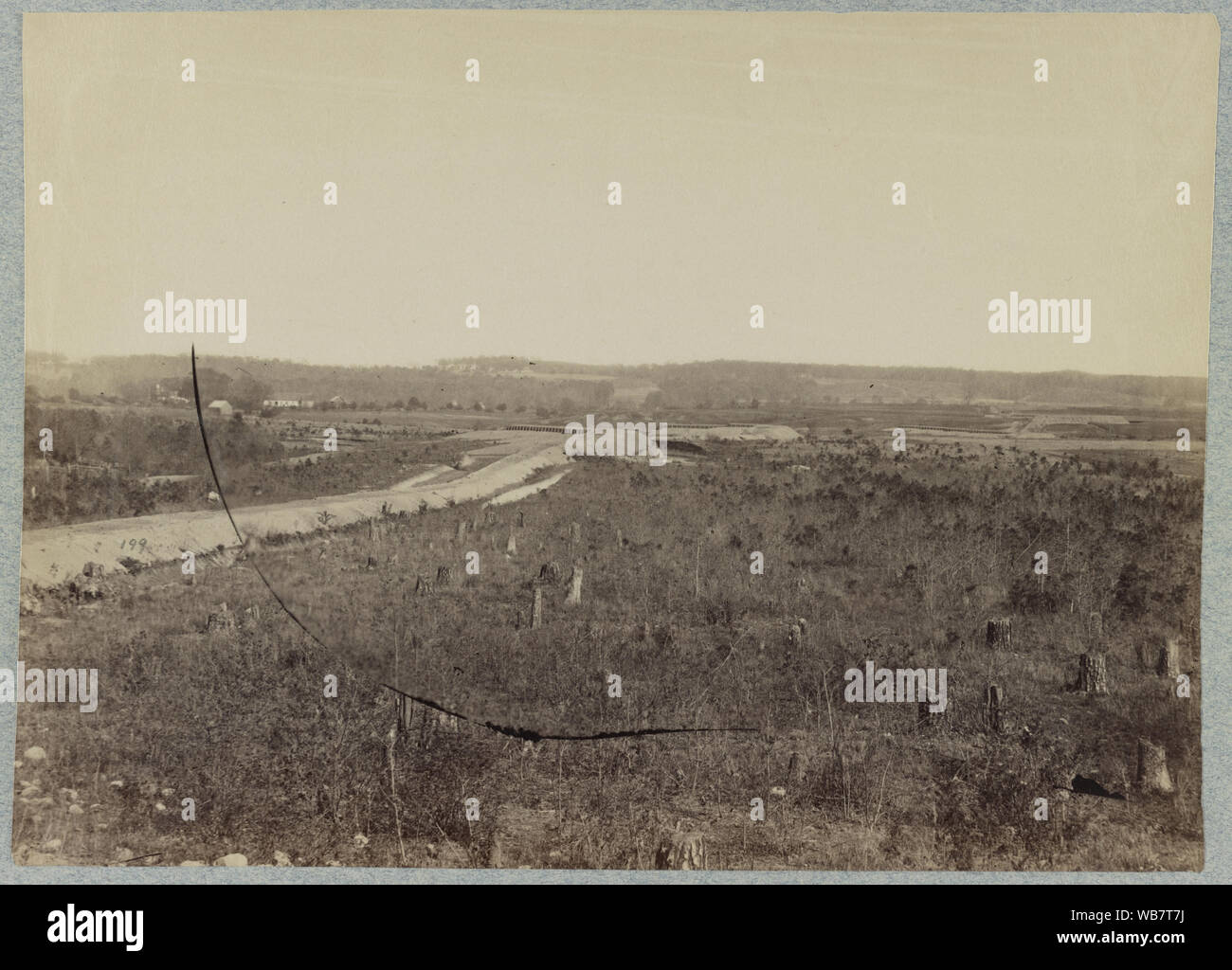 Fortifications on a vast area of land Stock Photo Alamy