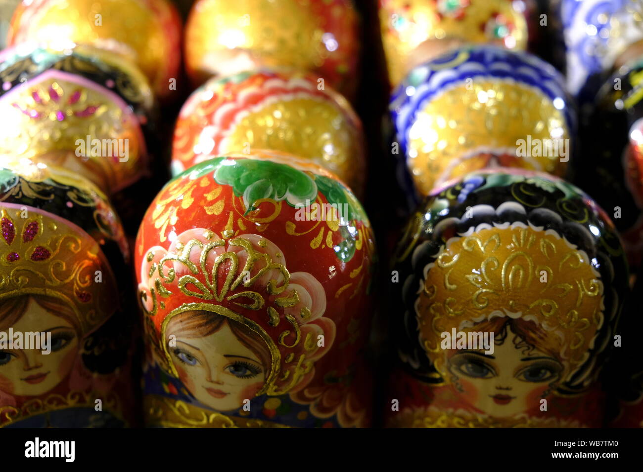 Set of Russian Nesting Dolls ( Matryoshka Stock Photo Alamy