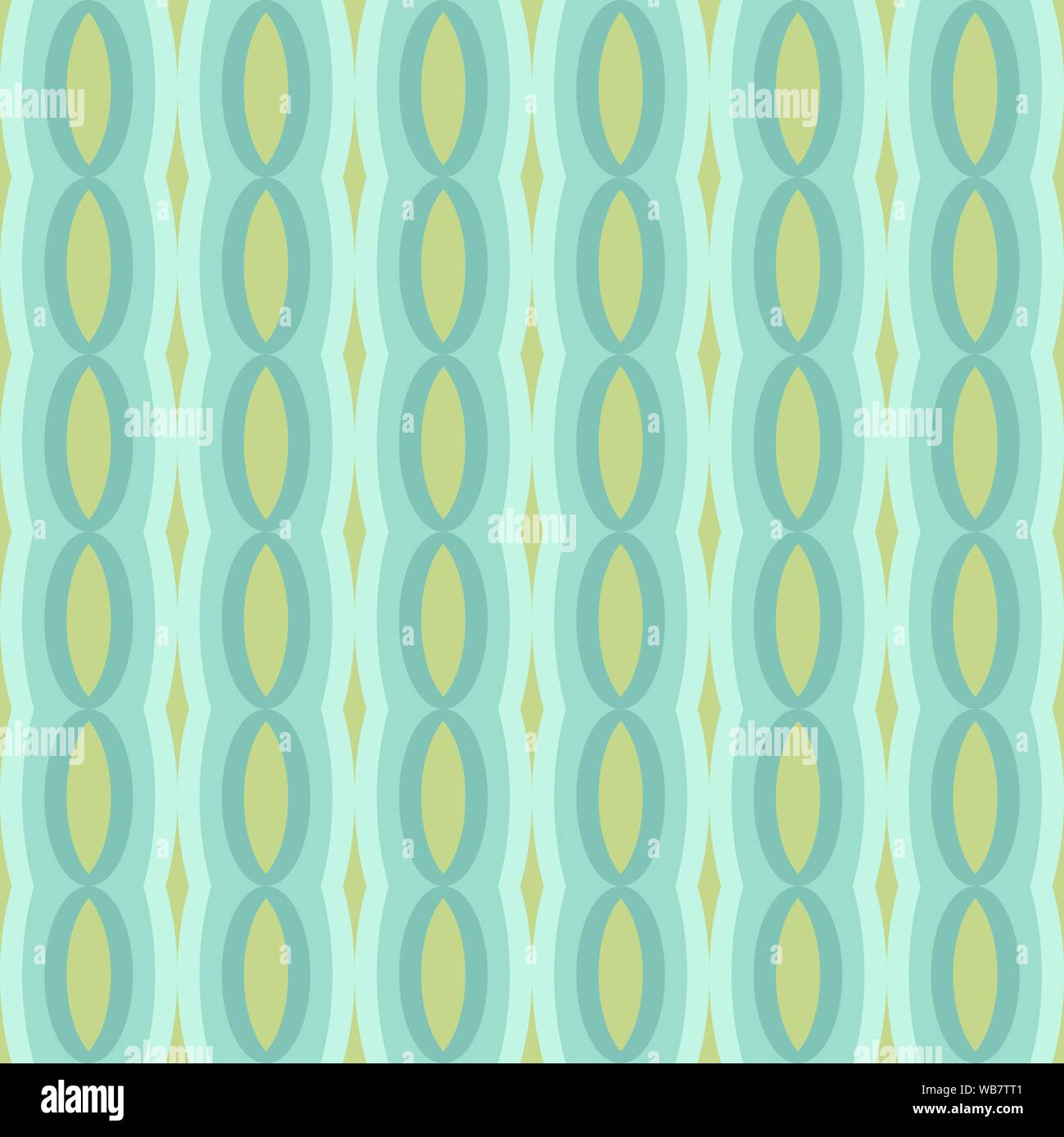 Abstract flat seamless pattern with oval chains. Timeless simple vector ...