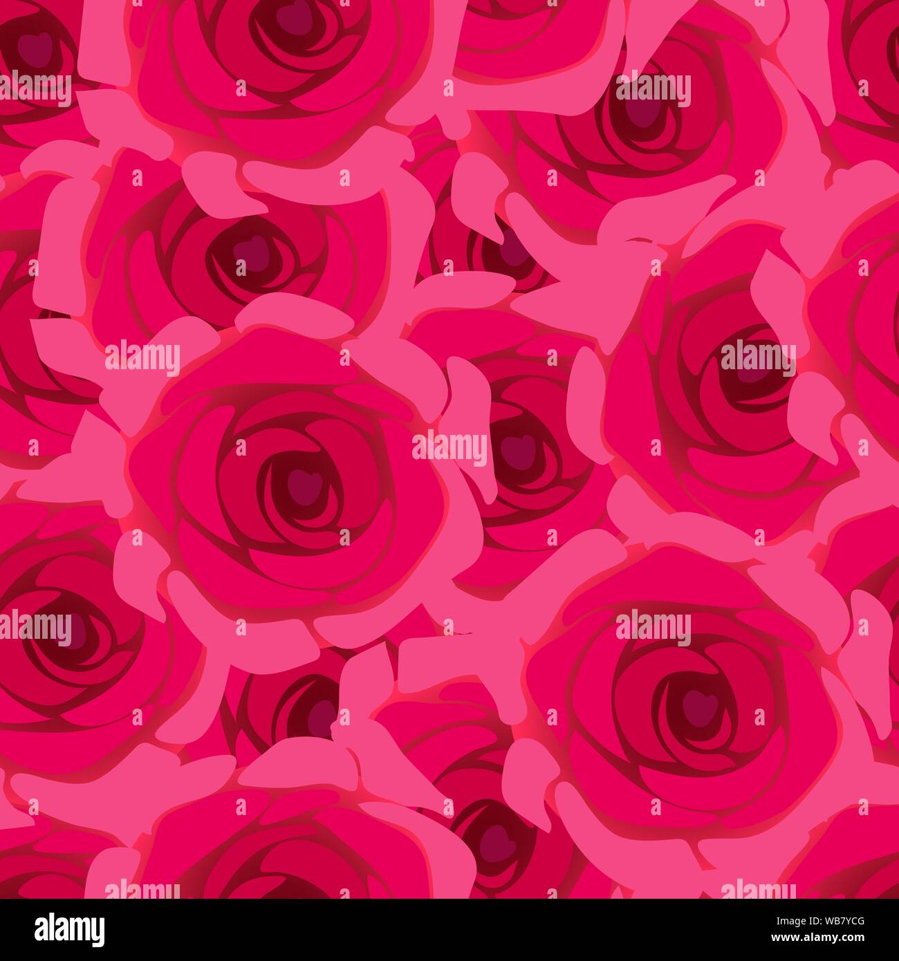 Seamless pattern with beautiful roses. Image of a bouquet of roses. Vector EPS10. Clipping mask applied. This pattern is available as Swatches. Stock Vector