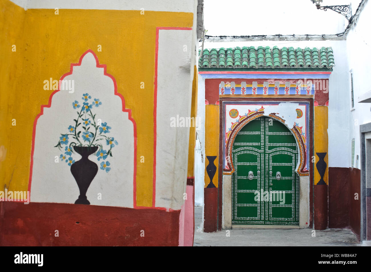 Entrance of the Lalla Fariya mosque ( Morocco) Stock Photo