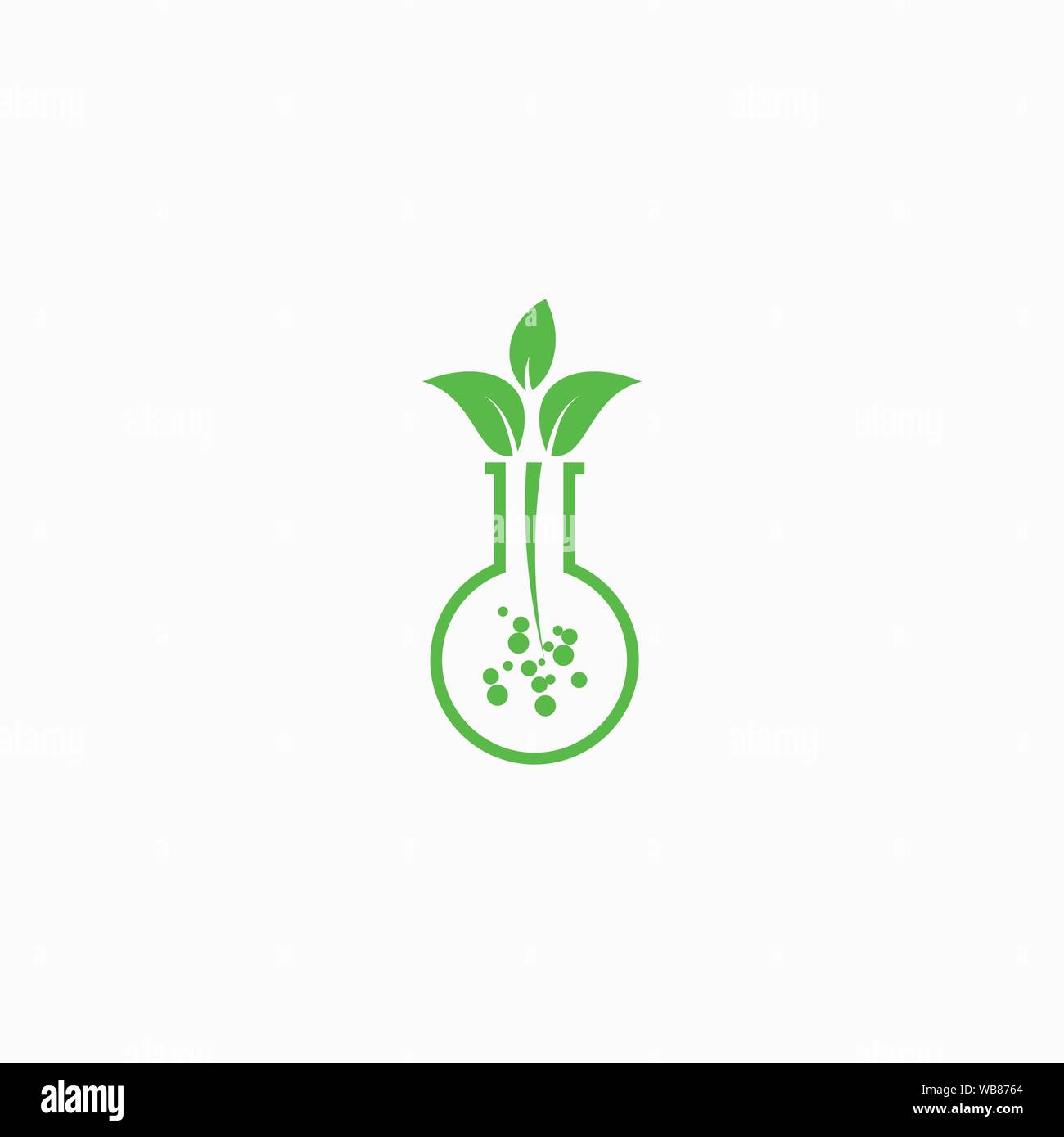 Lap Plant Logo Design Template Stock Vector